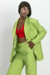 Blazer Ceket ve Pantolon Takım Yeşil Renk